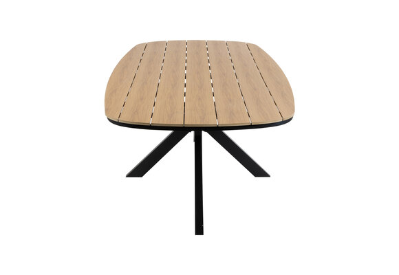 Tuintafel Cadiz 280x115cm | Tecon Teak & Black