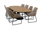 9-delige tuinset | 8 Mona tuinstoelen | Tuintafel Tower 260cm