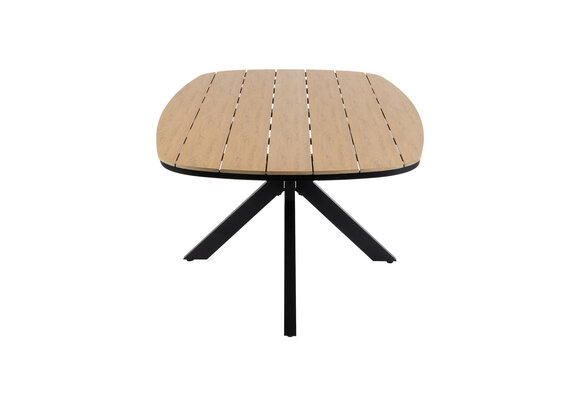 Tuintafel Cadiz 180x115cm | Tecon Teak & Black