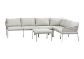 5-Delige hoek loungeset Elvira  | Camel