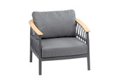 Loungestoel Capri | Matt Black