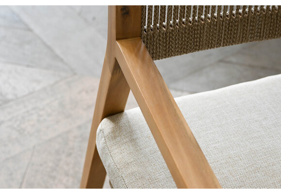 7-delige tuinset | 6 Felline tuinstoelen (Acaciahout) | Tuintafel Cadiz 240x115cm (Camel)