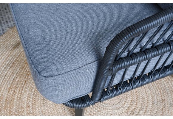 Loungestoel Isabel | Black/black | Rope