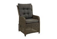 Verstelbare tuinstoel Dublin | Rond wicker