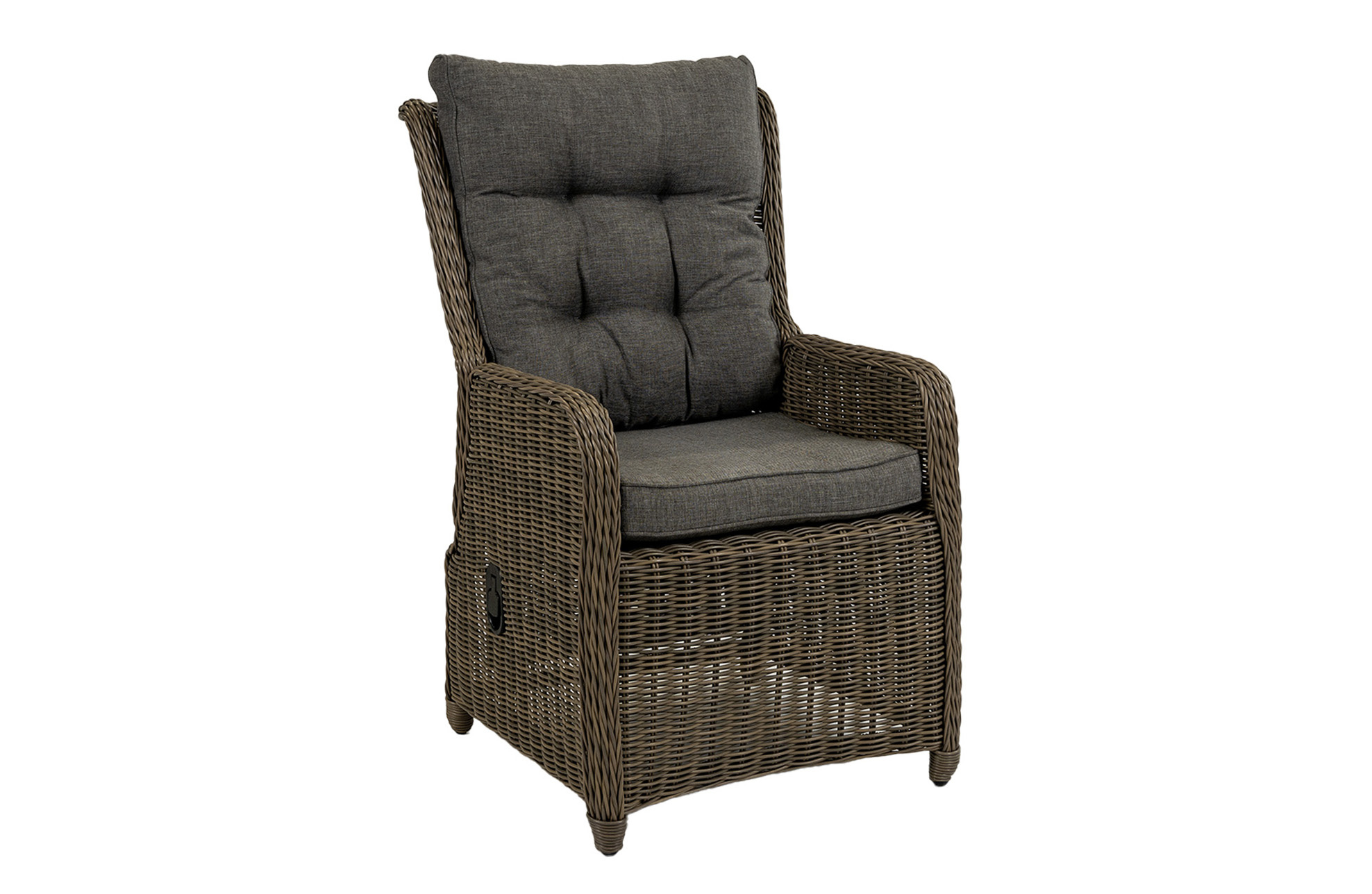 4 Seizoenen Tuinmeubelen Verstelbare tuinstoel Dublin | Sweet Brown | Rond wicker