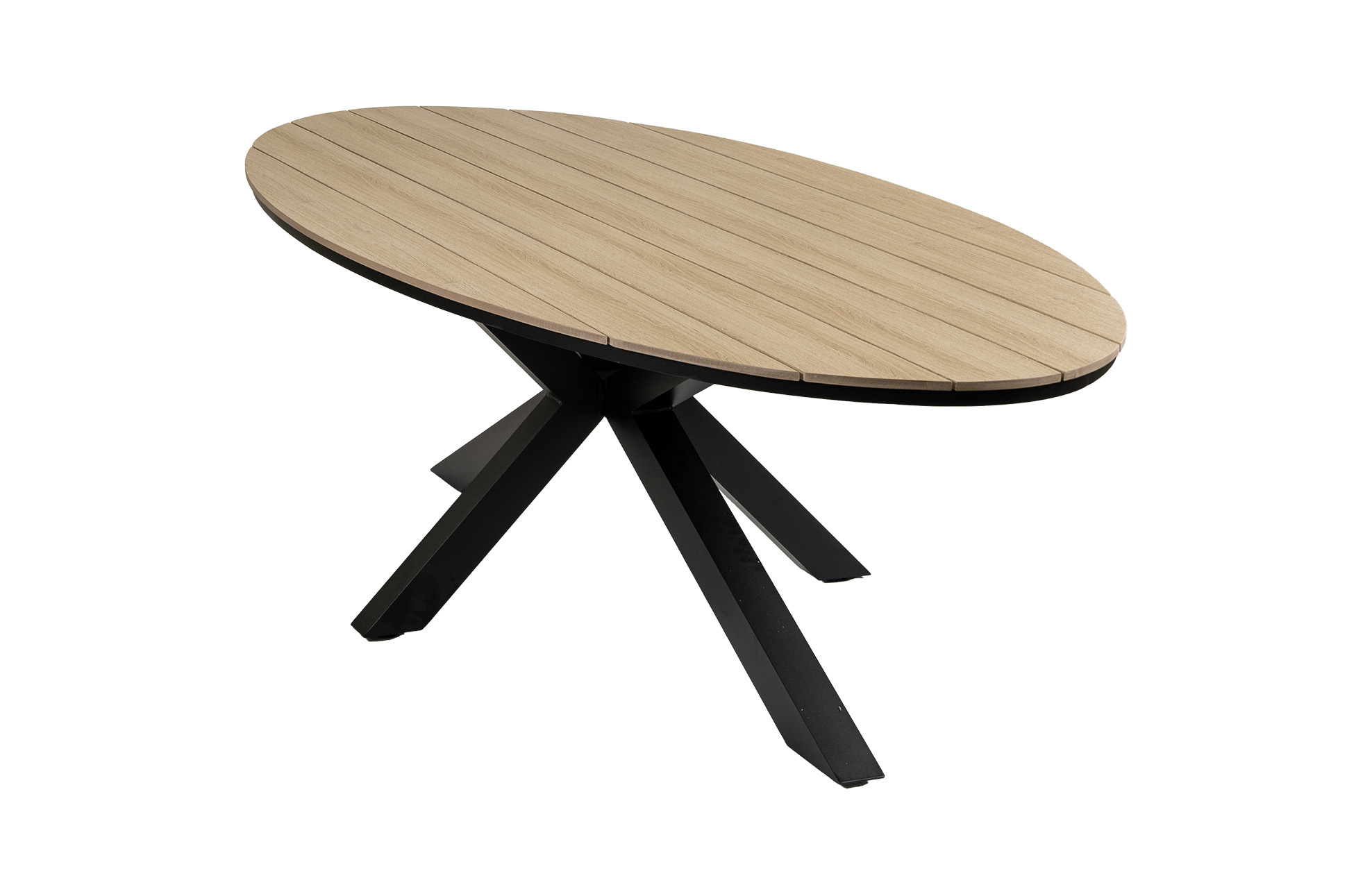 4 Seizoenen Tuinmeubelen Ovale tuintafel Cyprus 280 cm | Wood | Polywood & Aluminium