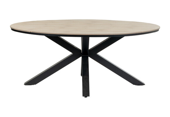 Ovale tuintafel Cyprus 180cm | Wood | Polywood & Aluminium