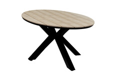 Ovale tuintafel Cyprus 180cm | Polywood & Aluminium