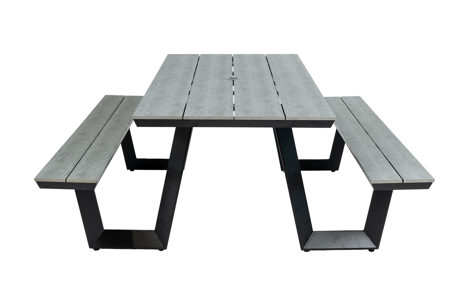 4 Seizoenen Tuinmeubelen Picknicktafel Coffee Bay | Grey | Aluminium & Polywood