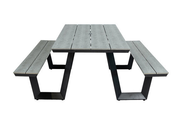 Picknicktafel Coffee Bay | Grey | Aluminium & Polywood