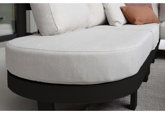 Hoek loungeset Tulum | 5-delig | Black