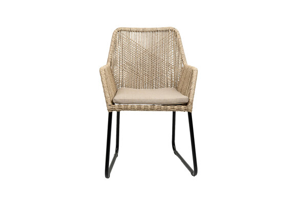 Dining tuinstoel Mona | Sand | Rope