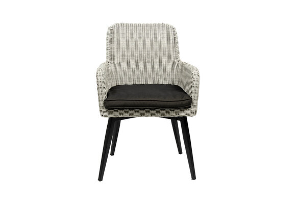 Dining tuinstoel Pisa | White | Wicker