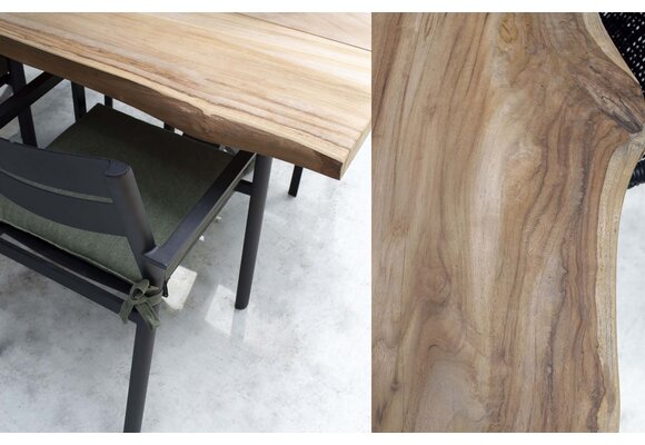 7-delige tuinset | 6 Oslo tuinstoelen Naturel | Pohon tuintafel