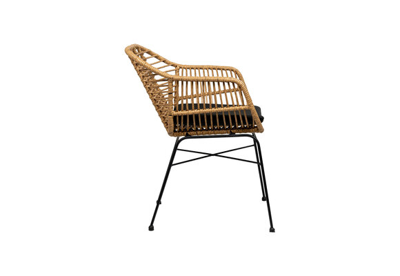 7-delige tuinset | 6 Oslo tuinstoelen Naturel | Pohon tuintafel