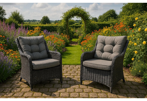 Dining tuinstoel Sevilla | Black | Wicker