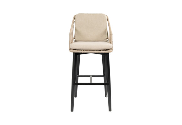 Barstoel Isabel | Sand/Black | Rope