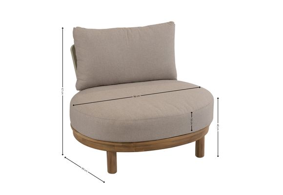 4-Delige Loungeset Cancun | Acacia Teaklook