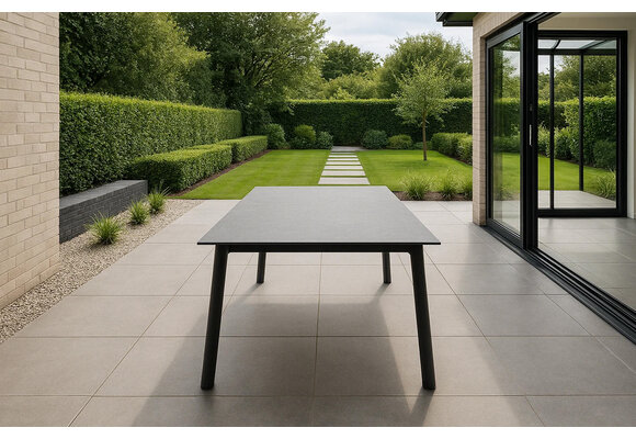 Tuintafel Malta 220x100cm | Black | Keramiek