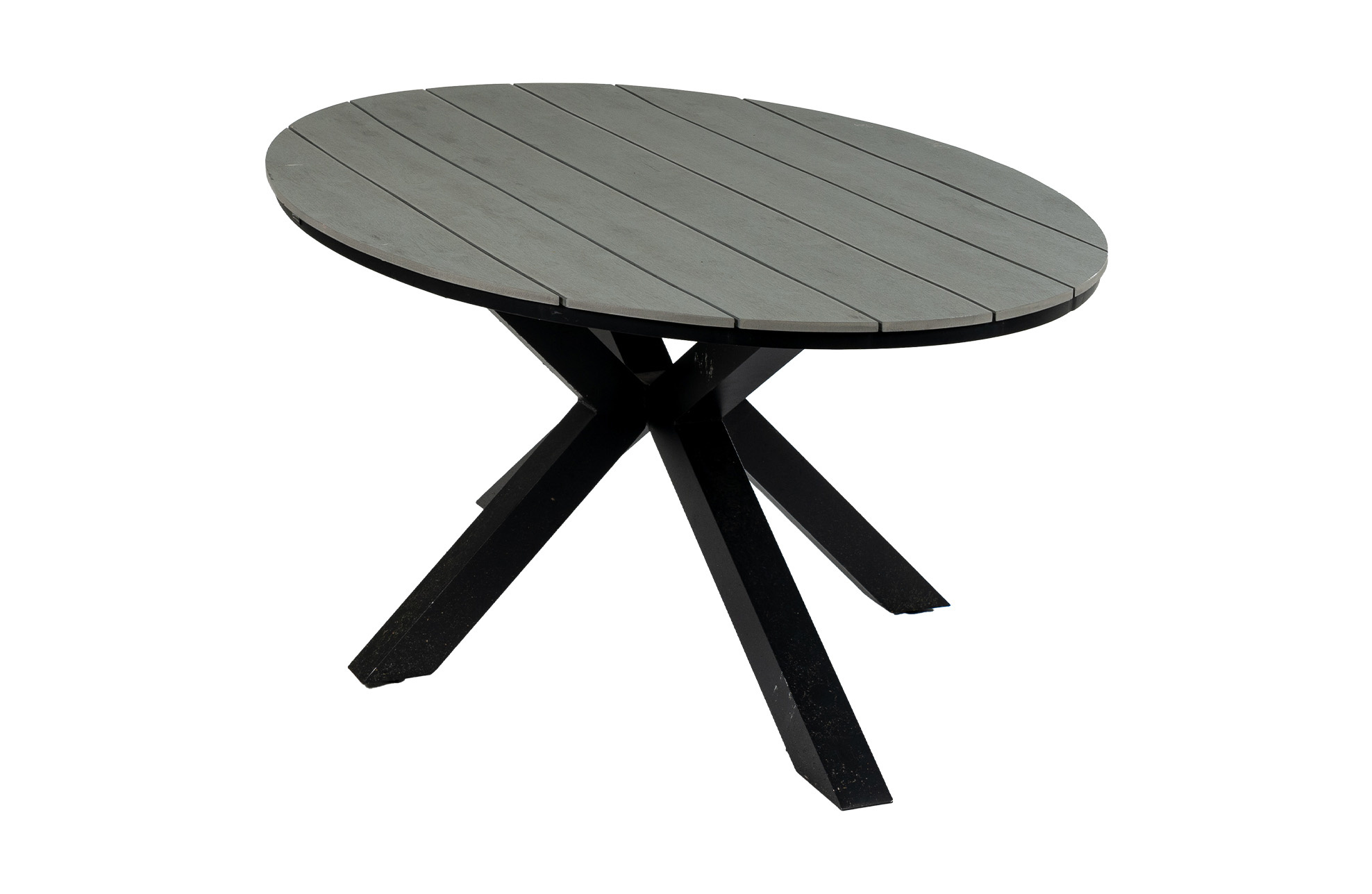 4 Seizoenen Tuinmeubelen Ovale tuintafel Cyprus 180cm | Grey | Polywood & Aluminium