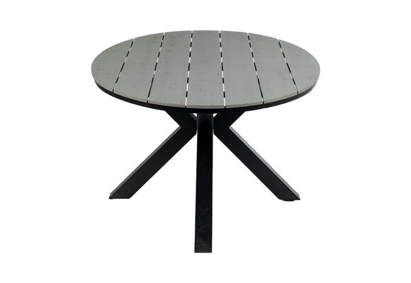Ovale tuintafel Cyprus 180cm | Grey | Polywood & Aluminium