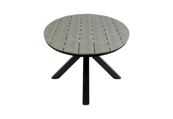 Ovale tuintafel Cyprus 280 cm | Grey | Polywood & Aluminium
