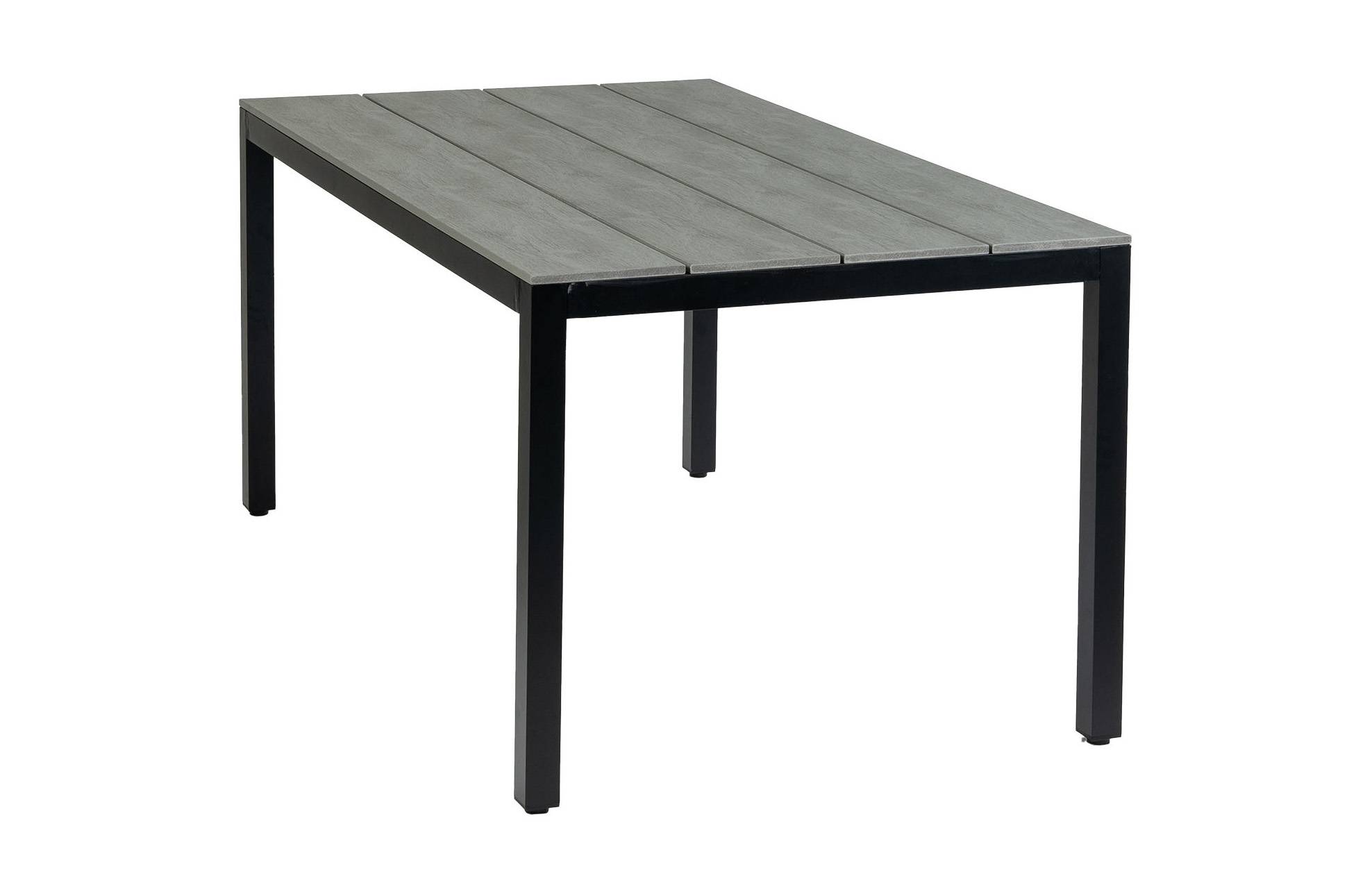 4 Seizoenen Tuinmeubelen Tuintafel Cyprus 160x90cm | Grey | Polywood & Aluminium