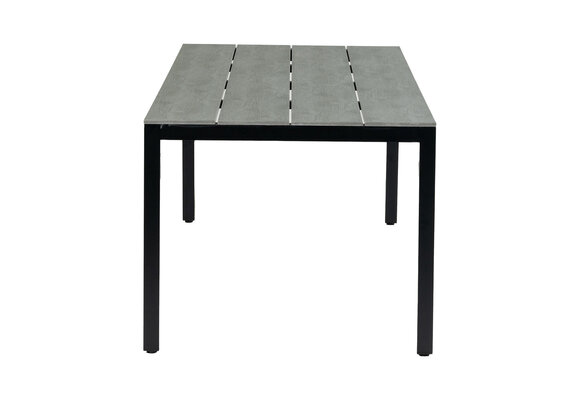 Tuintafel Cyprus 160x90cm | Grey | Polywood & Aluminium