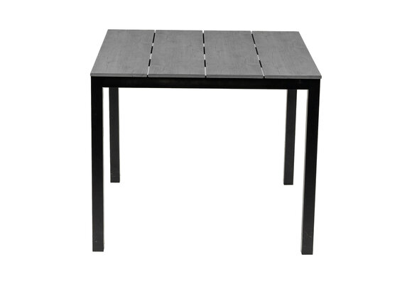 Tuintafel Cyprus 90x90cm | Grey | Polywood & Aluminium