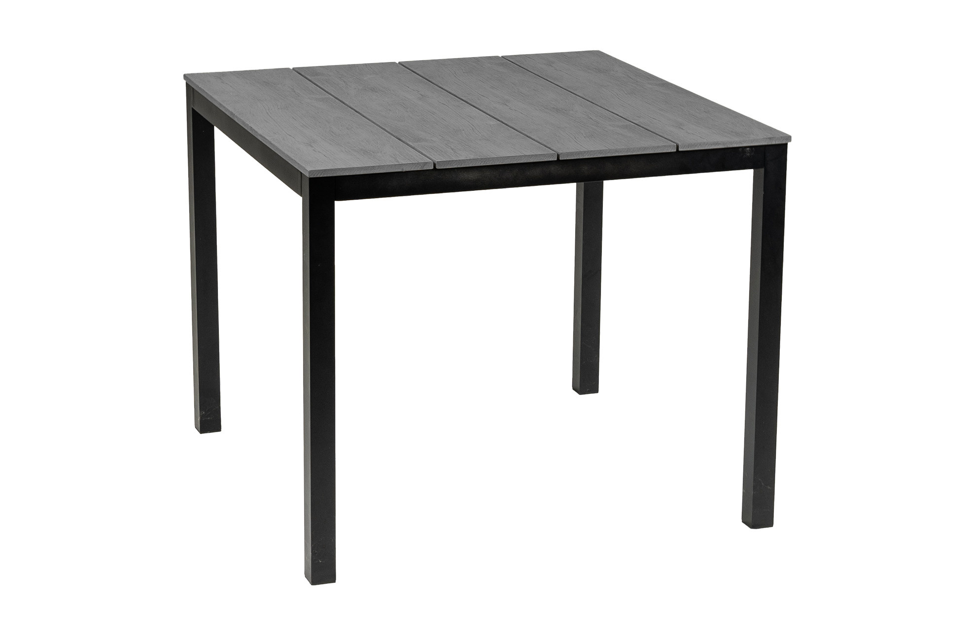 4 Seizoenen Tuinmeubelen Tuintafel Cyprus 90x90cm | Grey | Polywood & Aluminium
