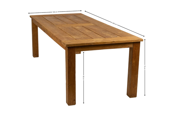 Tuintafel Ayra 240x100cm | Teakhout