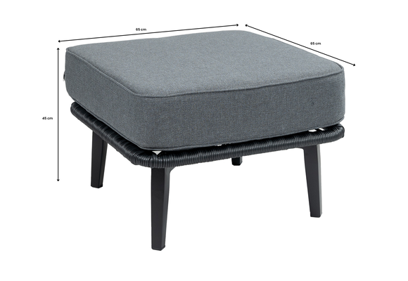 Isabel Loungestoel | Black + Isabel Hocker Black