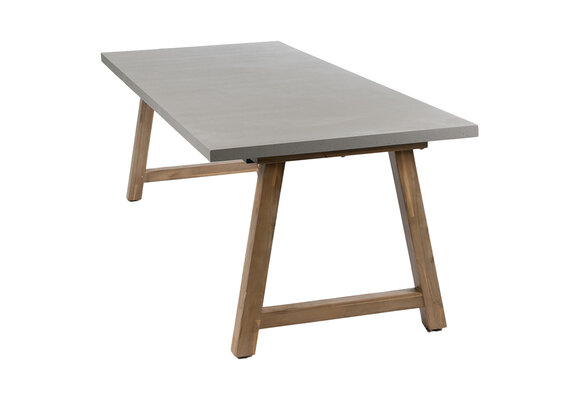 Tuintafel Rock 235x95cm | Beton & Acacia Teaklook