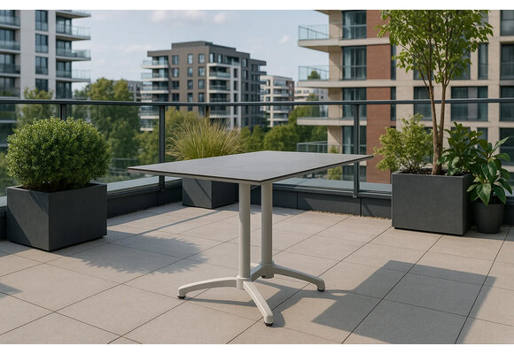 Inklapbare terrastafel Gent 120x70cm | Sand Brown