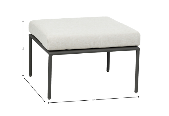 Hocker Elvira | Black & Beige