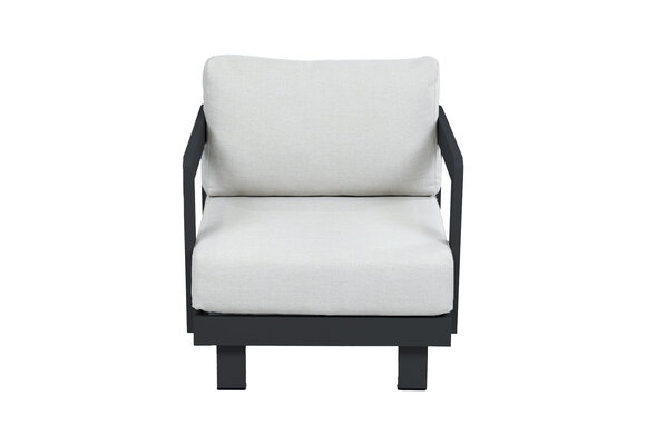 Loungestoel Tulum | Black & Beige