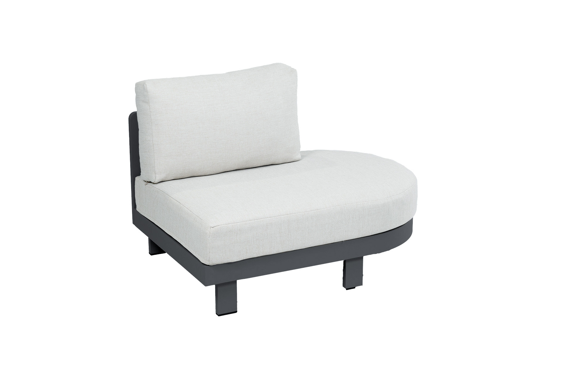 Normin Ovalen bankdeel Tulum | Black & Beige