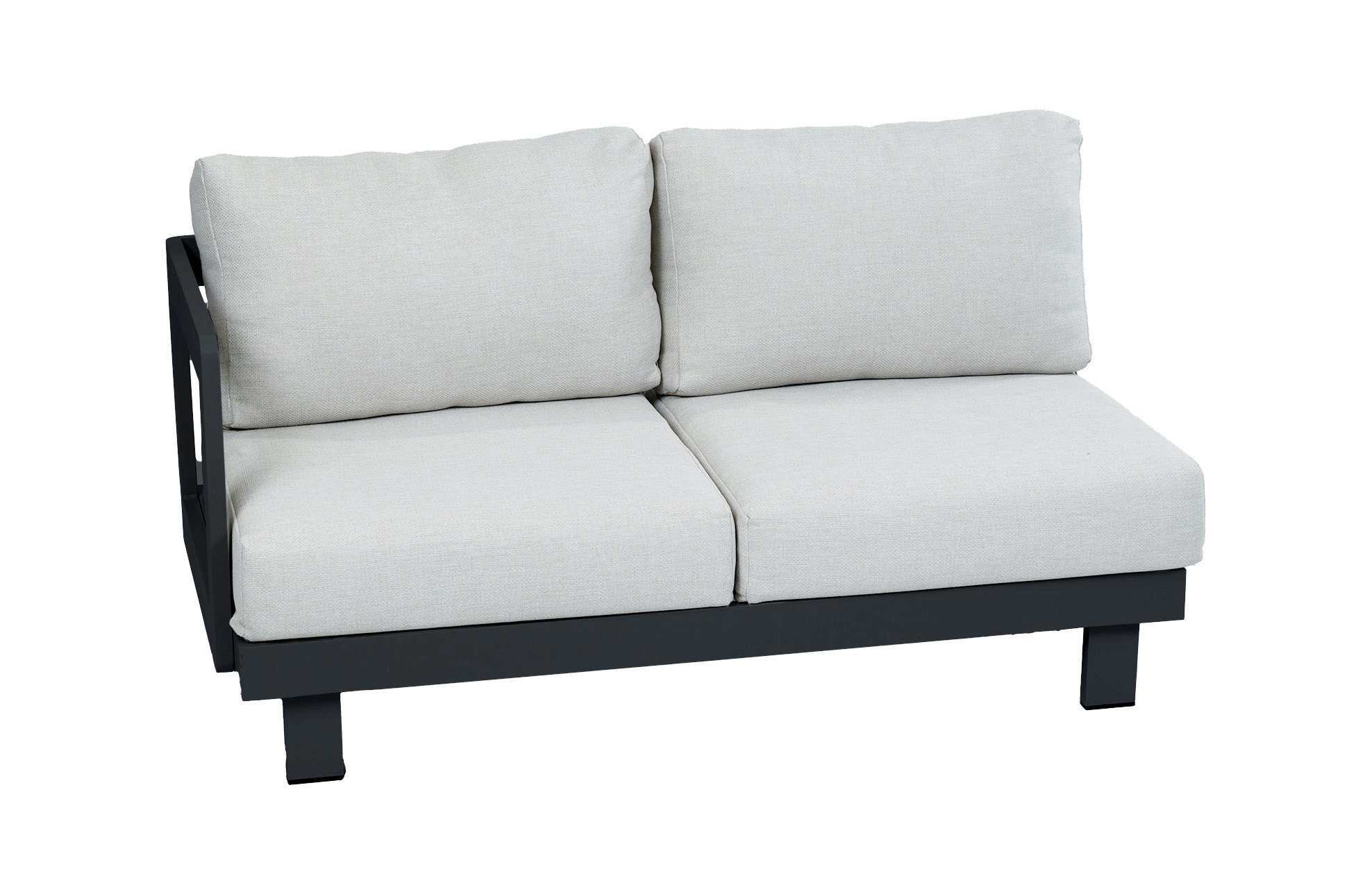 Normin Bankdeel Tulum | Rechts | Black & Beige