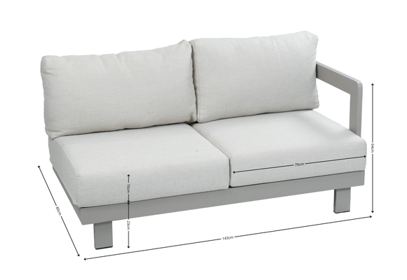 Hoek loungeset Tulum | 5-delig | Camel