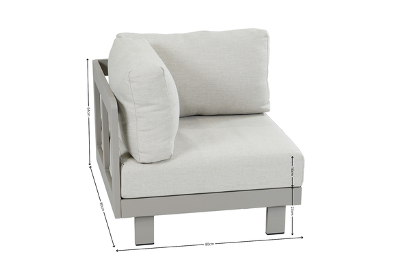 Hoek loungeset Tulum | 5-delig | Camel