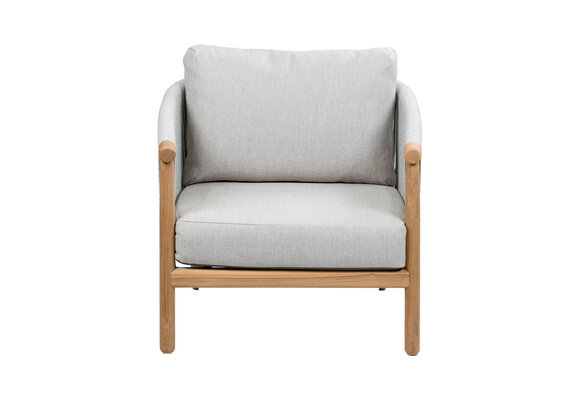 Loungestoel Es Vedra | Teakhout & Cream