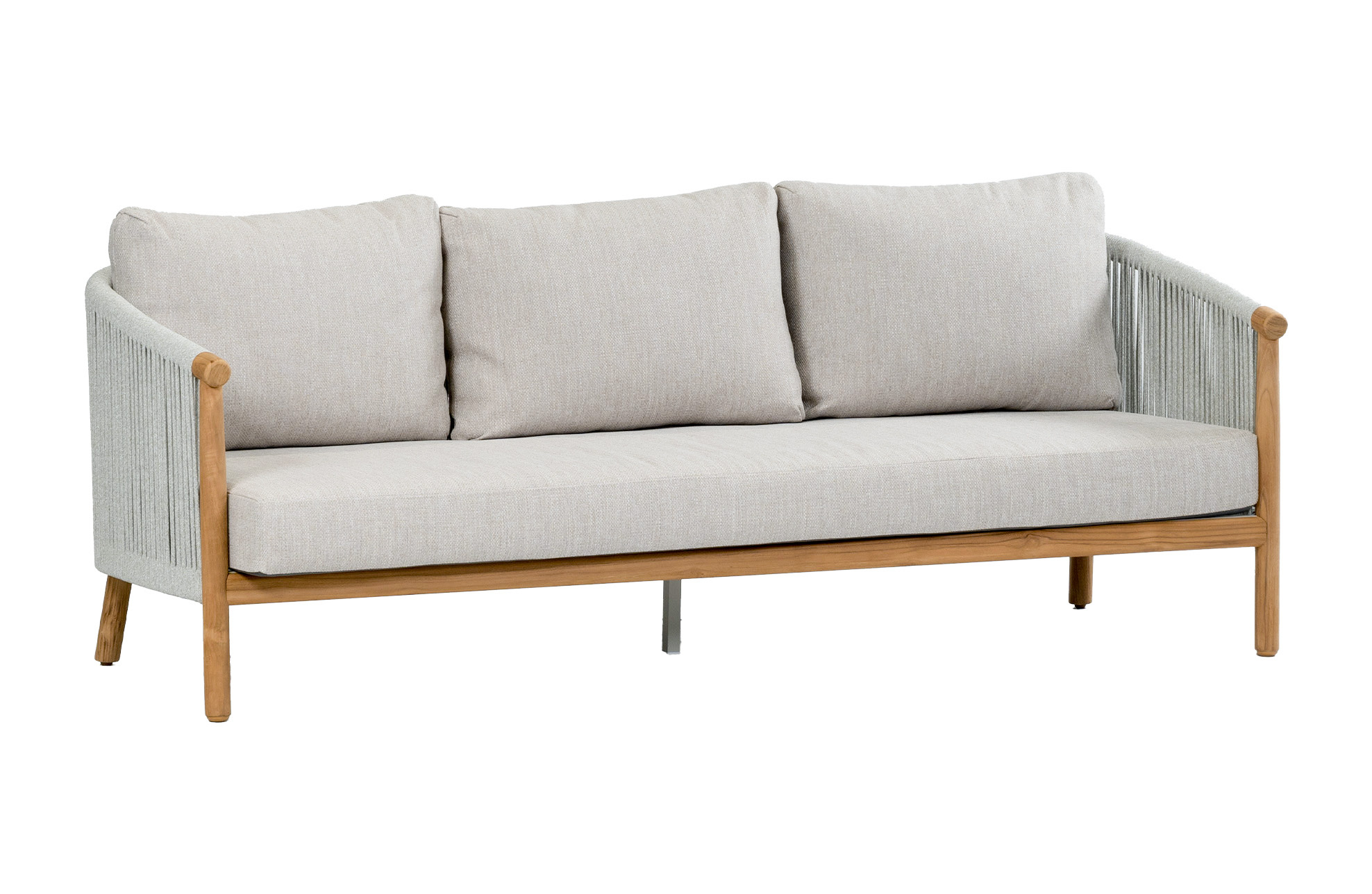 Normin Loungebank Es Vedra | 3-persoons | Teakhout & Cream