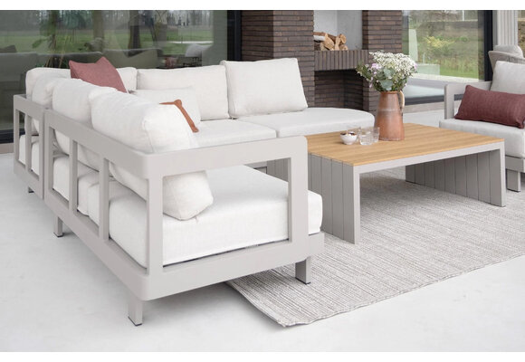 Stoel-bank loungeset Tulum | Camel | 2-persoonsbank