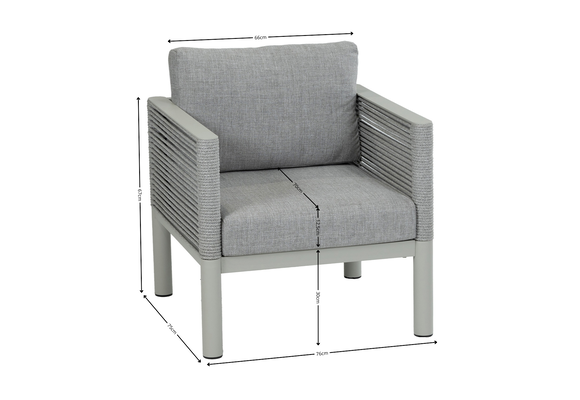 Stoel-Bank Lounge Dining Set Cuba | 3-zitsbank | Sand