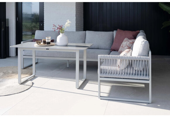 Hoek Lounge Dining Set Reims | Loungestoel Cuba | Links | Sand