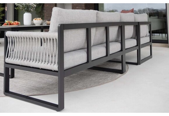 Hoek Lounge Dining Set Reims | Loungestoel Cuba | Links | Black