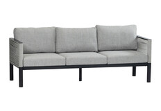 Loungebank Cuba | 3-persoons | Black