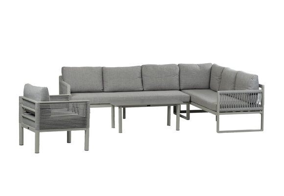 Hoek Lounge  Set Reims | Loungestoel Cuba | Rechts | Sand