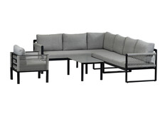 Hoek Lounge  Set Reims | Loungestoel Cuba | Links | Black