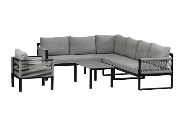 Hoek Lounge  Set Reims | Loungestoel Cuba | Links | Black